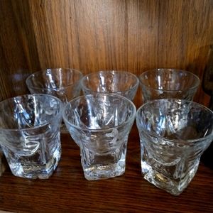 Vintage Libbey St Regis lo-ball rocks cocktail glasses